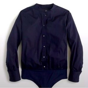 J. Crew 365 Stretch Perfect navy bodysuit in excellent condition, size 2